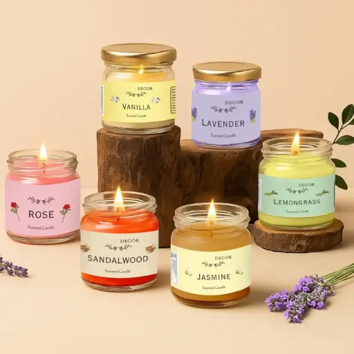 Luxury Glass Jar Scented Candles