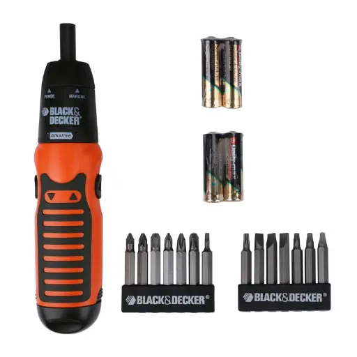 Cordless Screwdriver with14 pcs bits (Battery Powered)